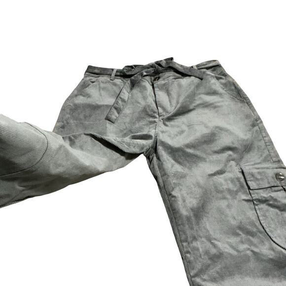 Piper & Scoot The Hamlin Belted Corduroy Pant in Grey Size XXL - Picture 9 of 11